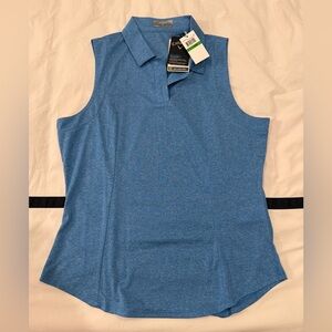 Callaway Opti-Dri Heathered Blue Golf Shirt NWT
